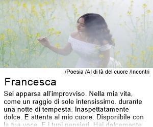 Al di la del cuore - Francesca